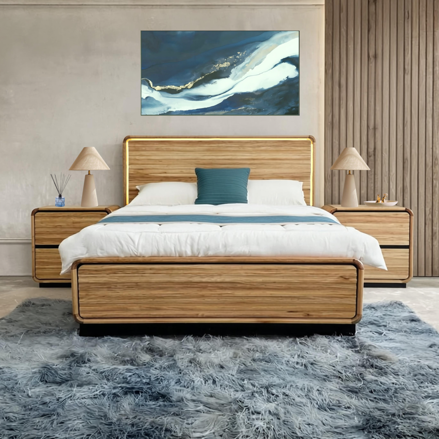 Brooklyn Bed Frame with Gaslift Storage