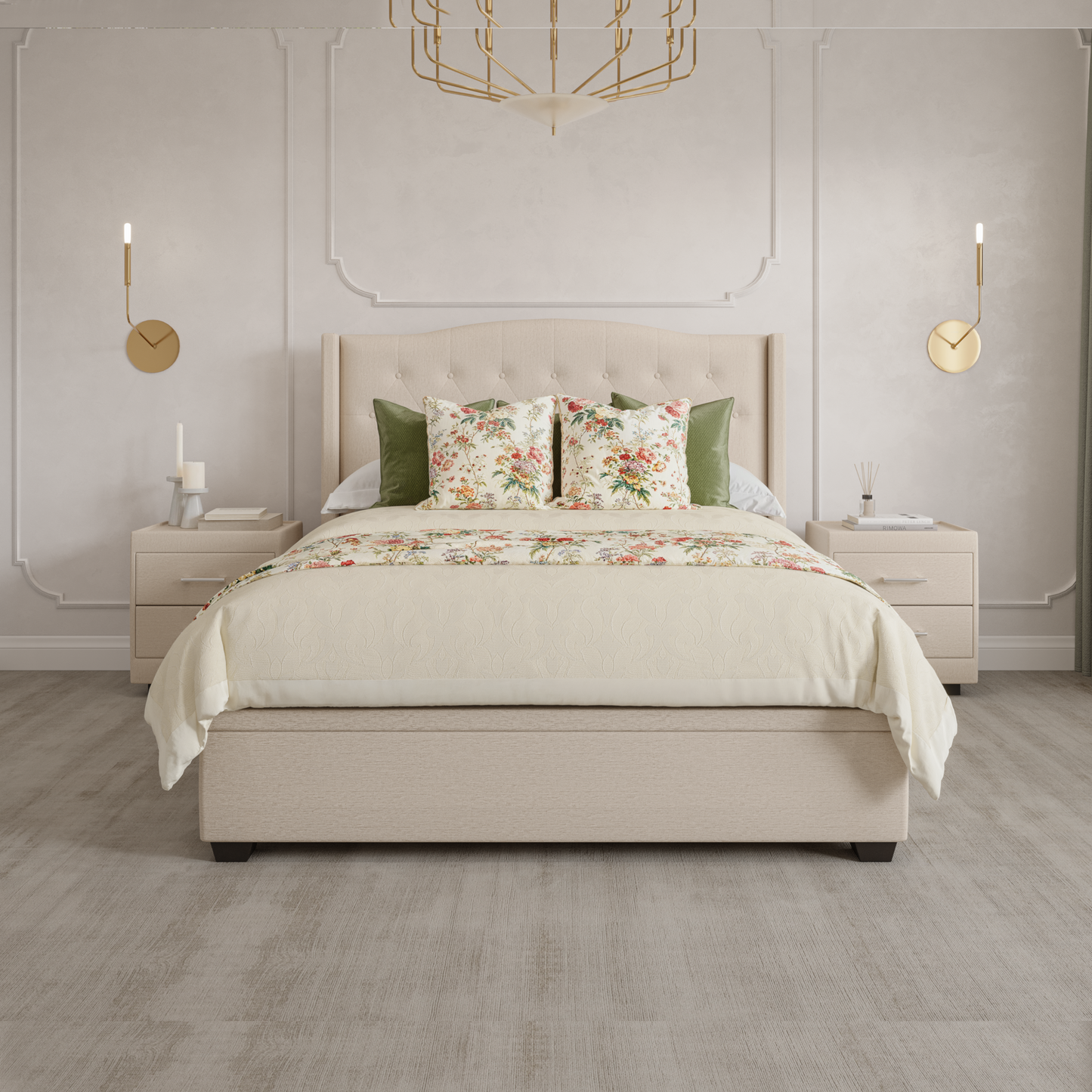 St Moritz Bed Frame with Gaslift Storage