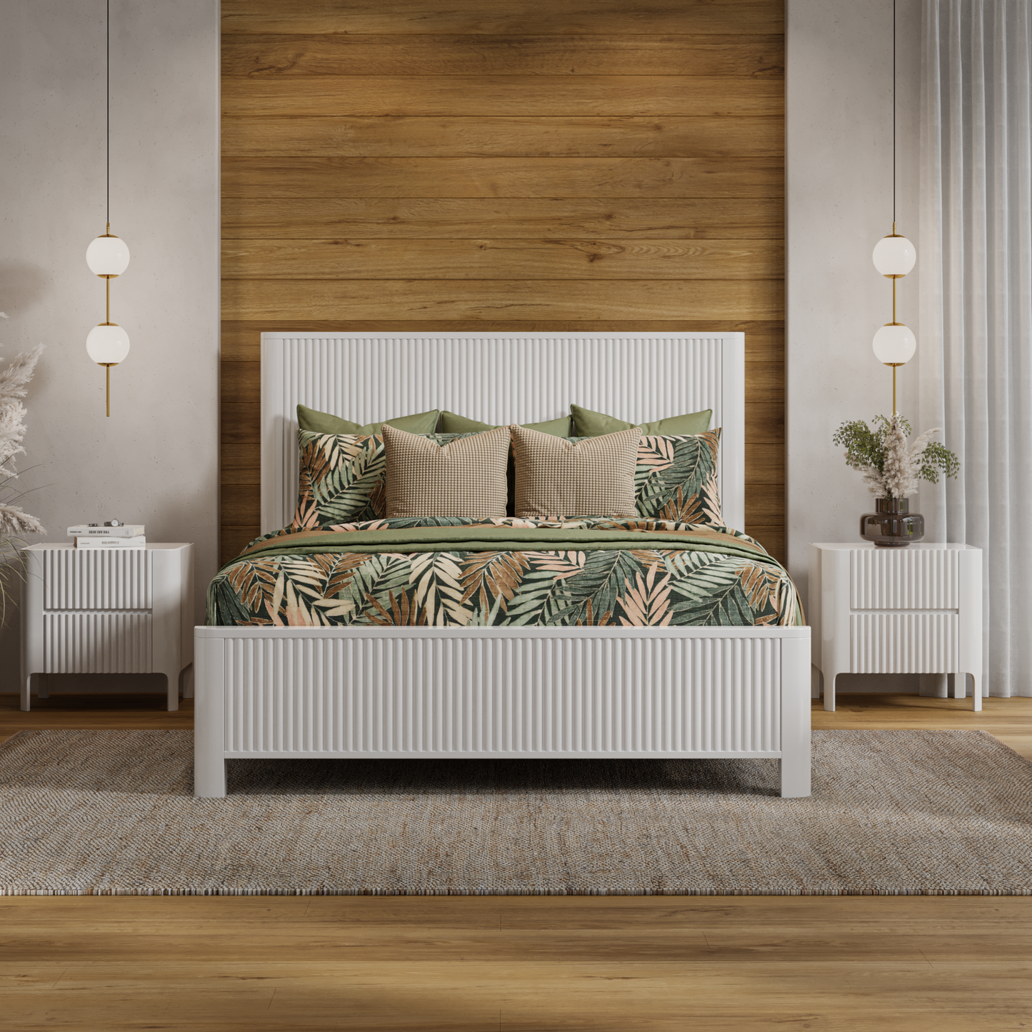 Portugal Bed Frame - White