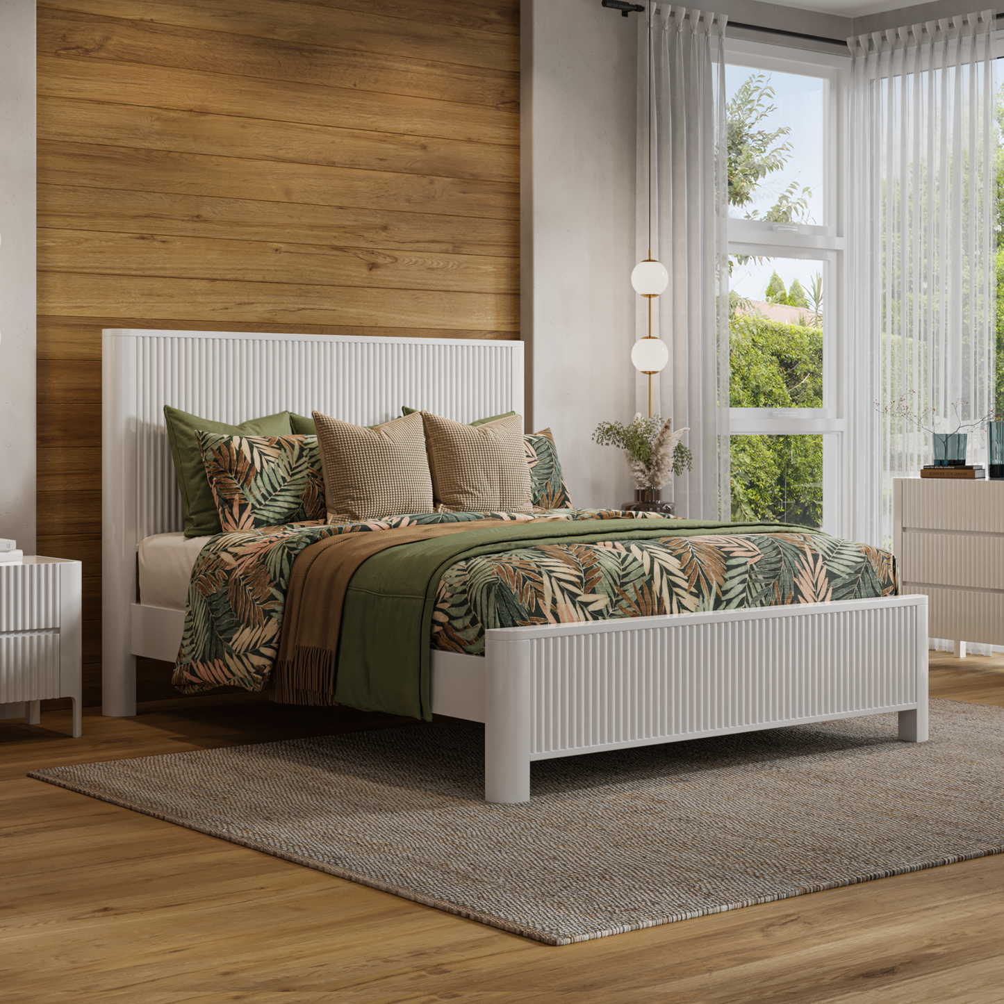 Portugal Bed Frame - White